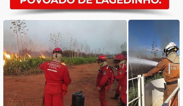 A Secretaria Municipal de Meio Ambiente realizou, na última semana, uma força-tarefa para combater incêndio no povoado de Lagedinho.