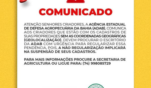 Comunicado! Atenção Criadores!