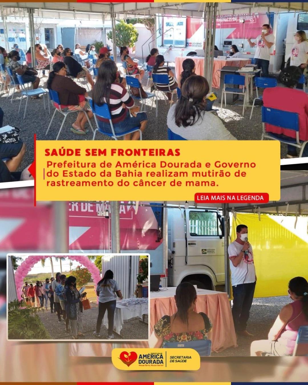 O Programa Saúde sem Fronteiras do Governo do Estado da Bahia chega ao Município de América Dourada!