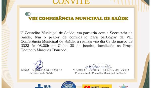 Oitava conferência municipal de saúde