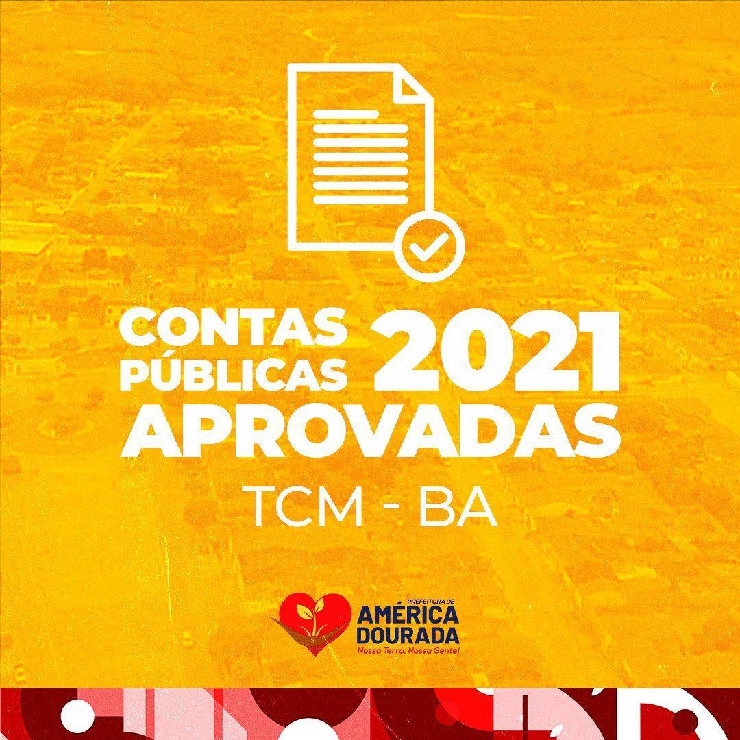 Prefeitura de América Dourada tem contas públicas do Exercício de 2021 aprovadas pelo TCM!