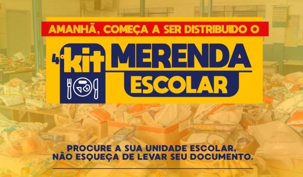 PREFEITURA DISTRIBUI O 4º KIT DA MERENDA ESCOLAR!