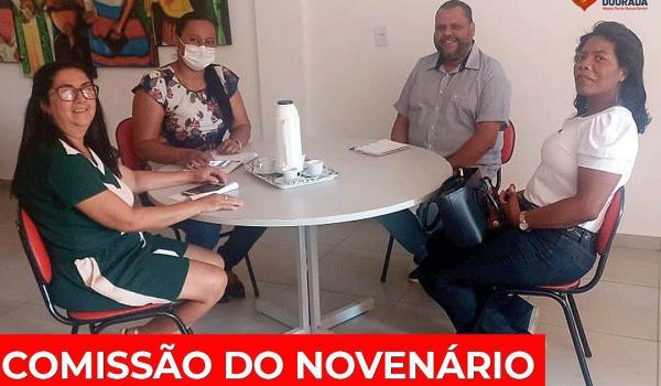 Reunião com membros da comissão do novenário de São Sebastião...