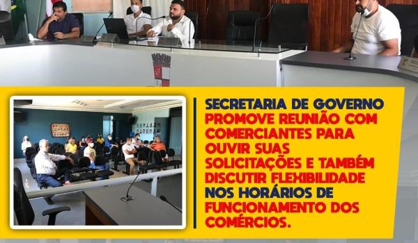 Secretaria de Governo promove reunião com comerciantes para ouvir suas...