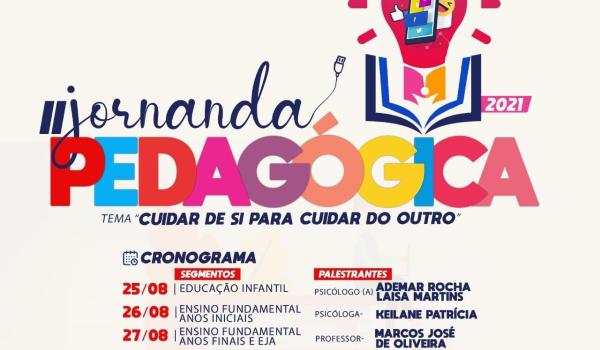 VEM AÍ, A II JORNADA PEDAGÓGICA DE 2021.